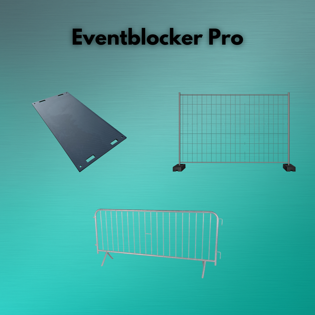 Eventblocker Pro mieten oder kaufen – Absperr- und Sicherheitsset für Events & Großveranstaltungen | Novaro