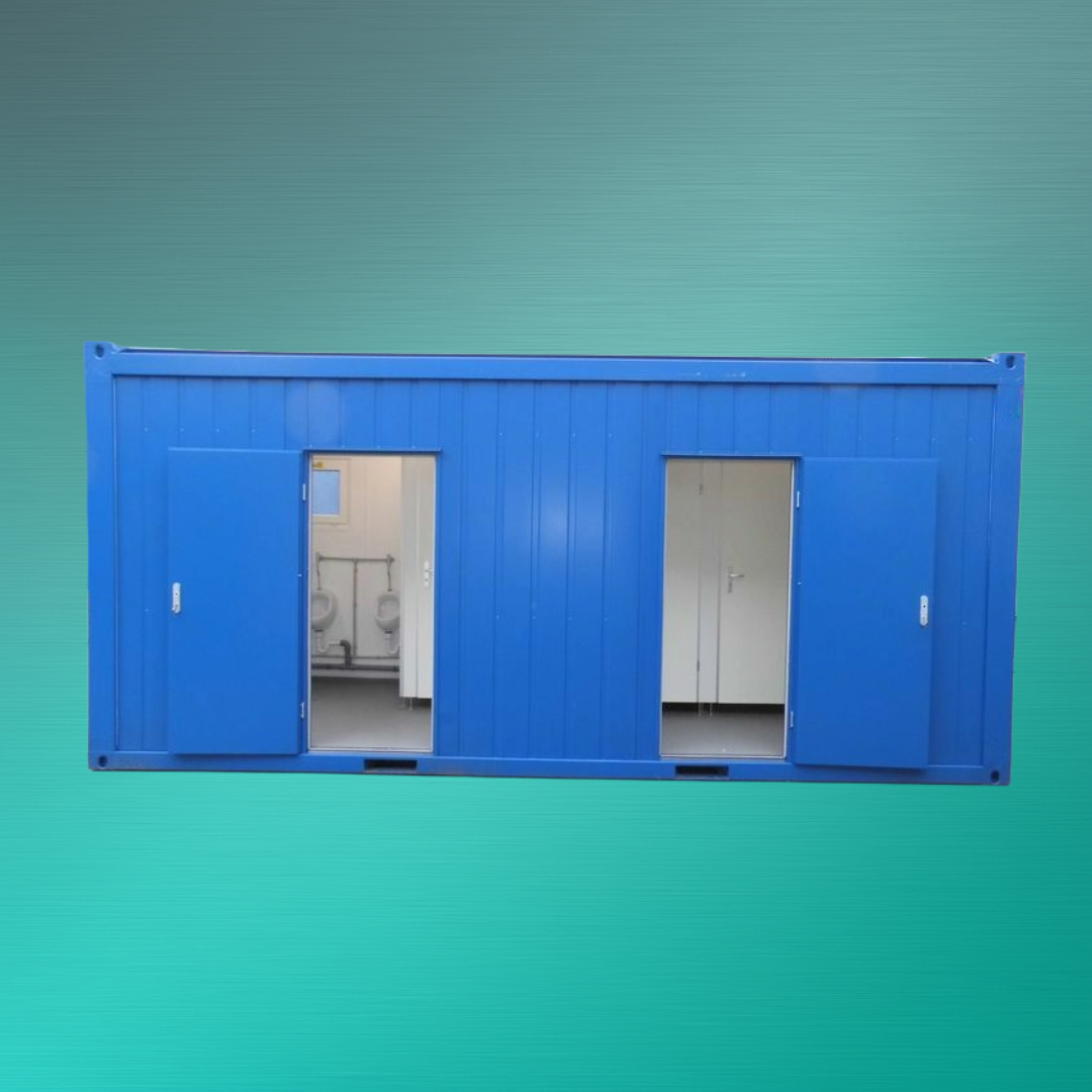Sanitärcontainer 20ft mieten – praktische Ausstattung für Großbaustellen | Novaro