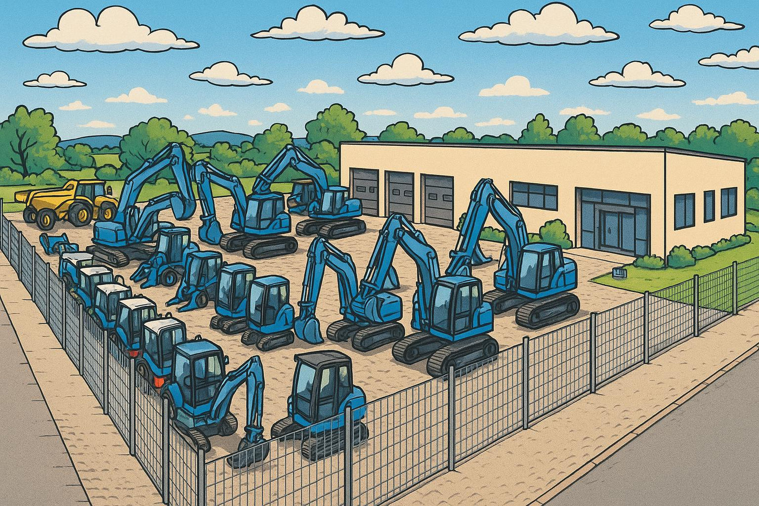 Baumaschinen Fuhrpark Novaro