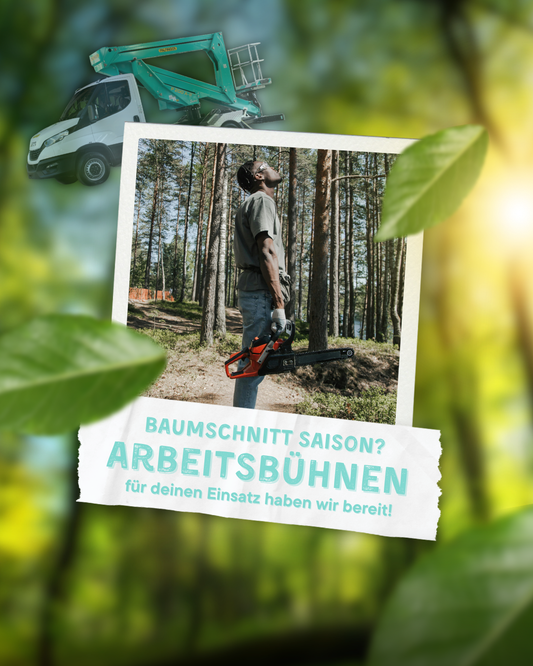 Baumschnitt-Saison 2025 – warum Arbeitsbühnen für sichere und effiziente Baumpflege unverzichtbar sind