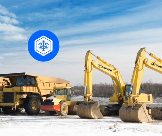 Bauprojekt im Winter – Bauleiter setzen auf Heizgeräte, Beleuchtung und Baumaschinen mieten bei Novaro