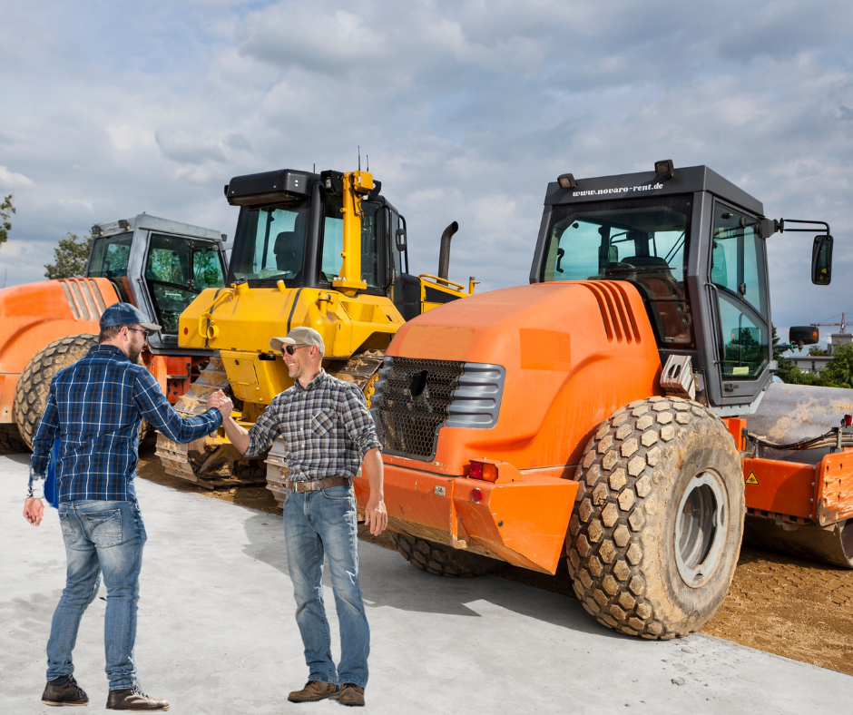 Baumaschinen mieten – Mietprozess für Bauleiter von Angebot bis Abholung bei Novaro