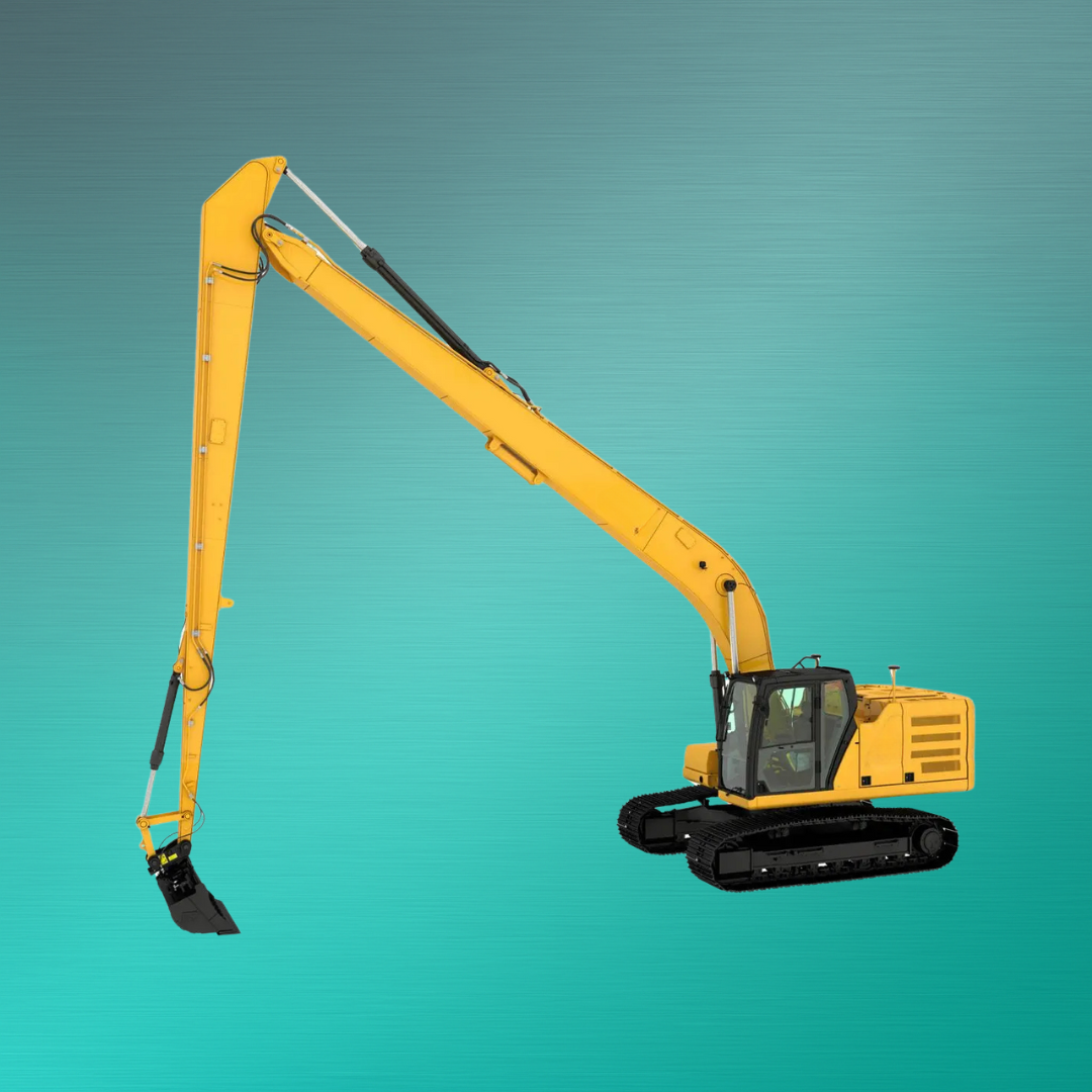 Long-front excavator