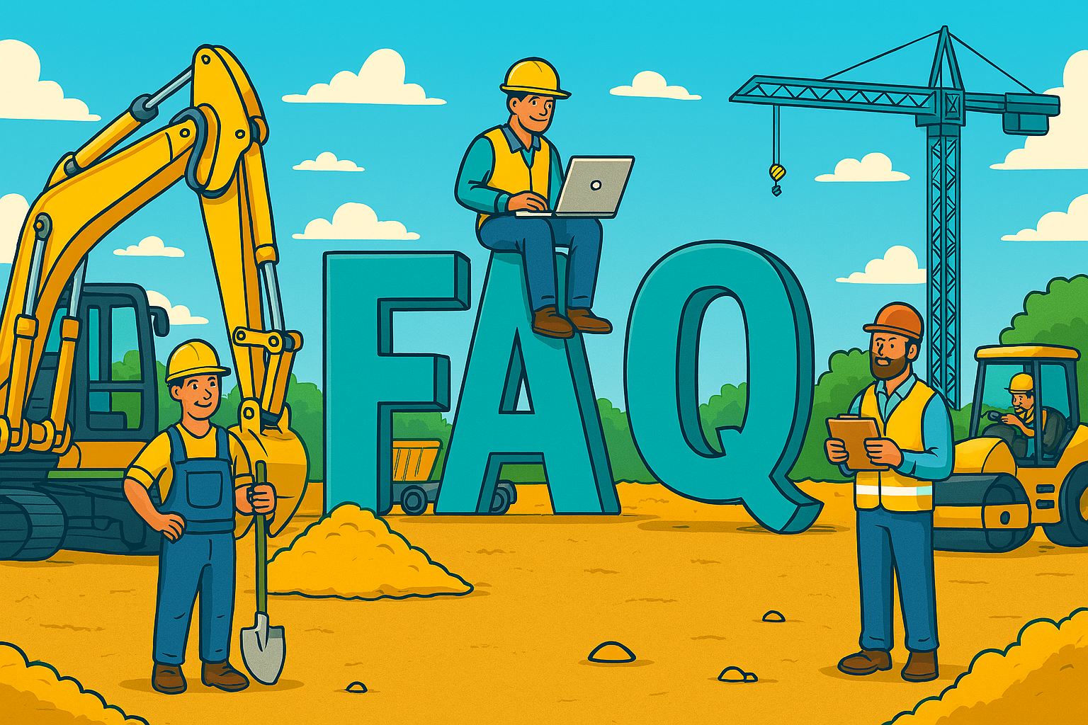 FAQ zur Baumaschinen Miete von Novaro 
