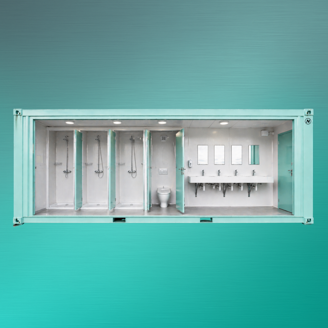 Duschcontainer mit WC mieten