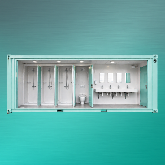 Duschcontainer mit WC mieten