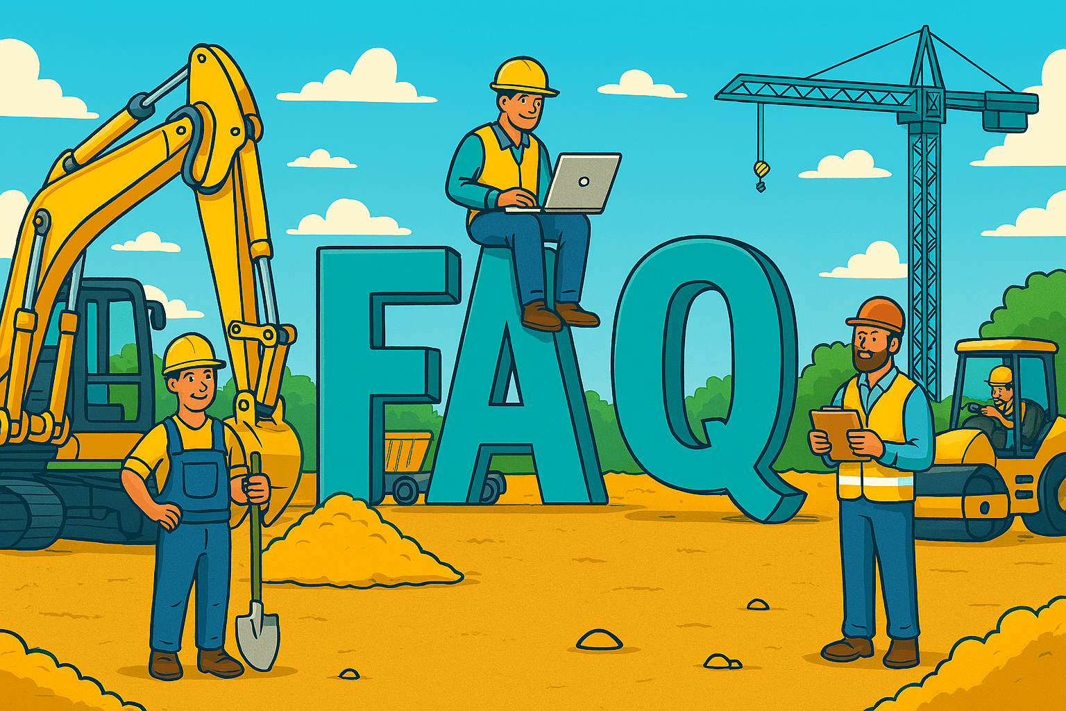 FAQ zur Baumaschinen Miete von Novaro 