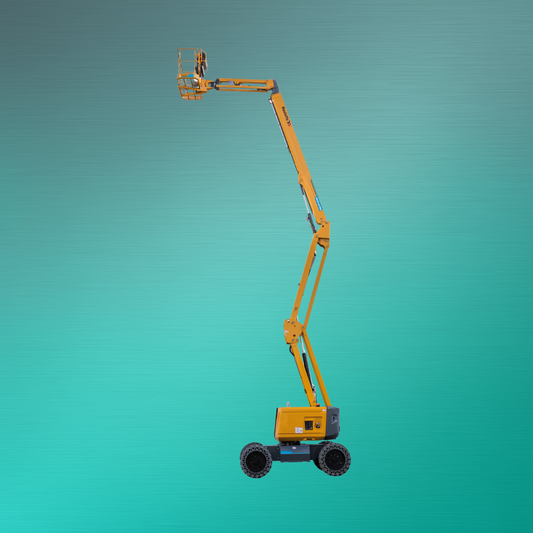 Gelenkteleskopbühne Hybrid 18–20m mieten – ideal für Arbeiten an Fassaden und Hallen | Novaro