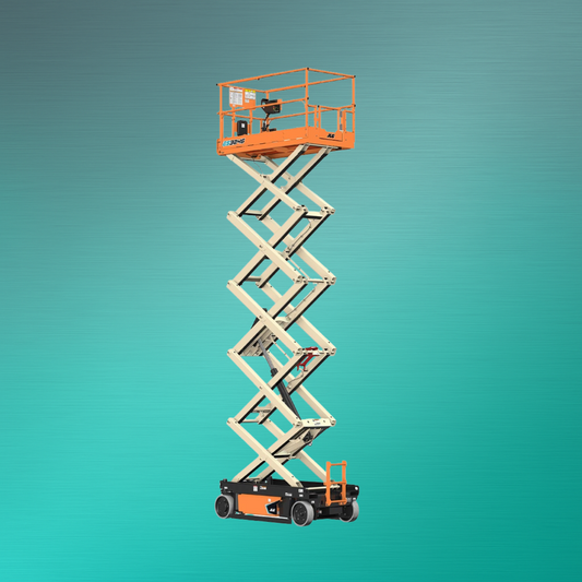 Scherenbühne Elektro 10–12m mieten – ideal für Hallen und Lager | Novaro