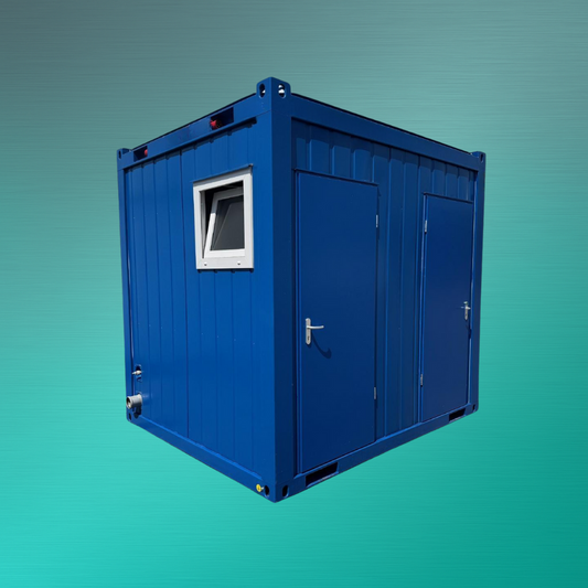 Sanitärcontainer 10ft mieten – kompakte Lösung für kleine Baustellen | Novaro
