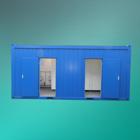 Sanitärcontainer 20ft mieten – praktische Ausstattung für Großbaustellen | Novaro