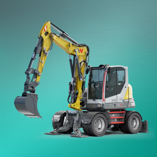 Mobilbagger 8–9.5t mieten, kompakte Baumaschine für Erdarbeiten, Straßenbau und enge Baustellen – Novaro