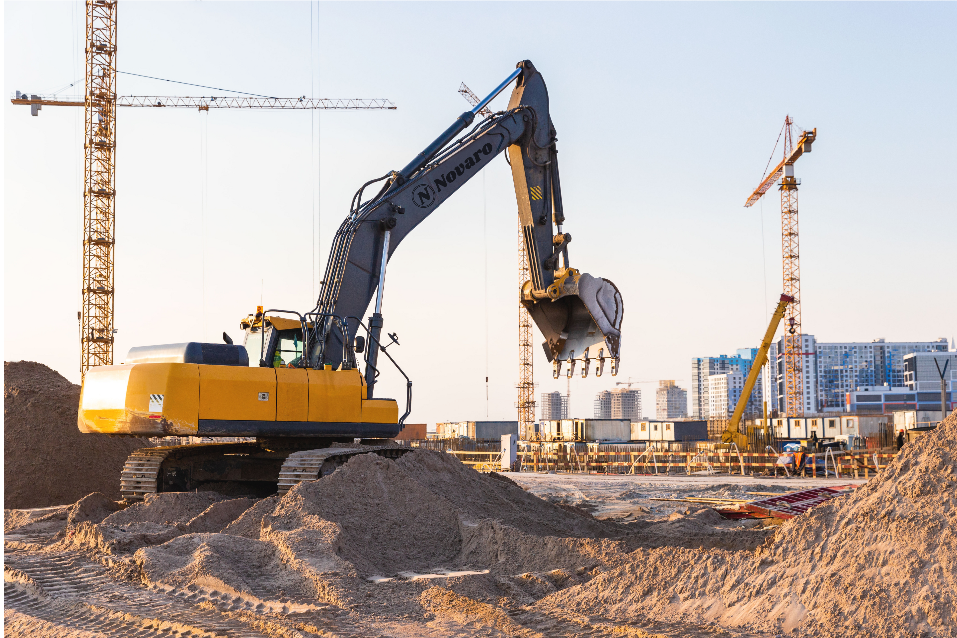 Baustellen Bagger – Minibagger, Mobilbagger & Kettenbagger mieten | Novaro