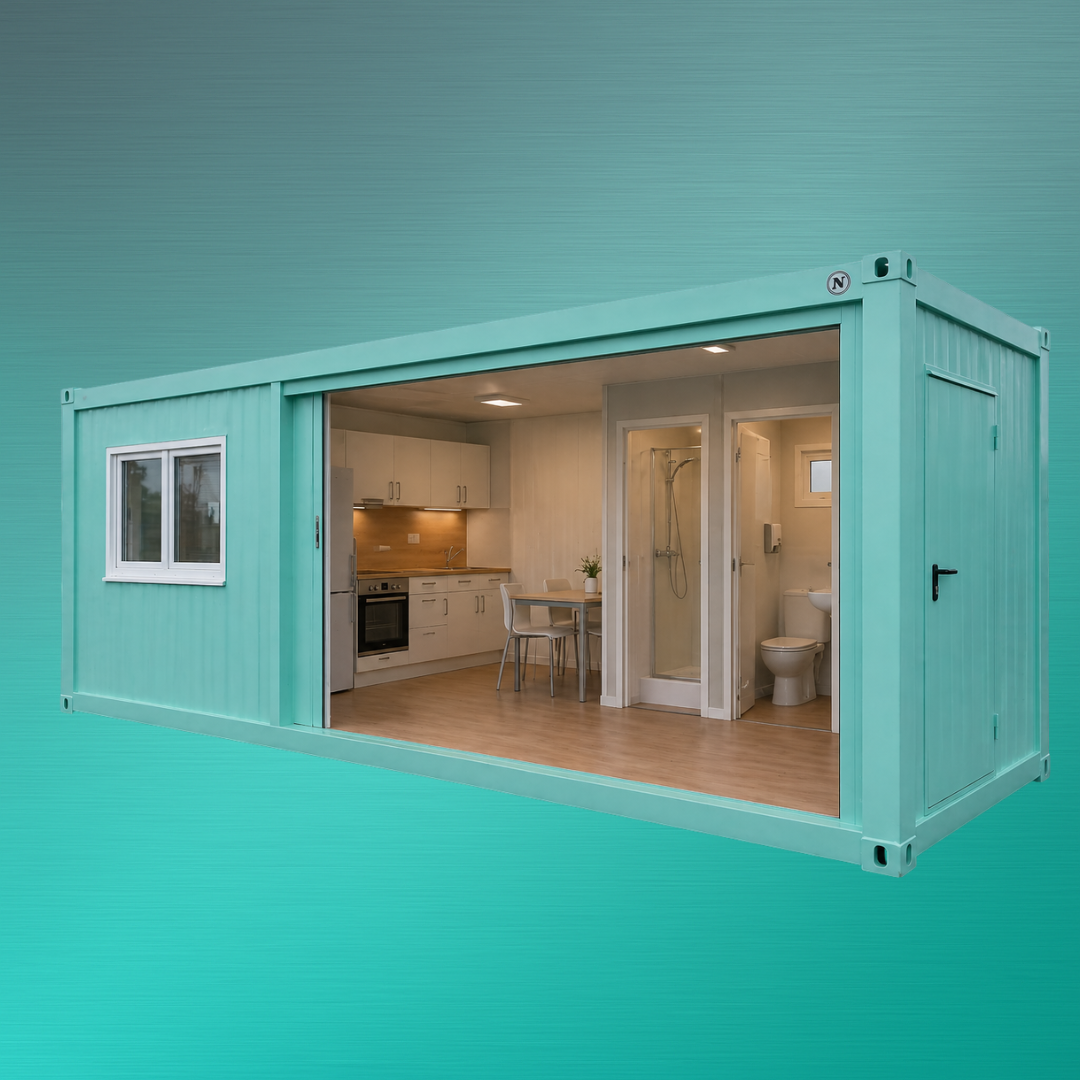 Aufenthaltscontainer 20ft mit Sanitär mieten