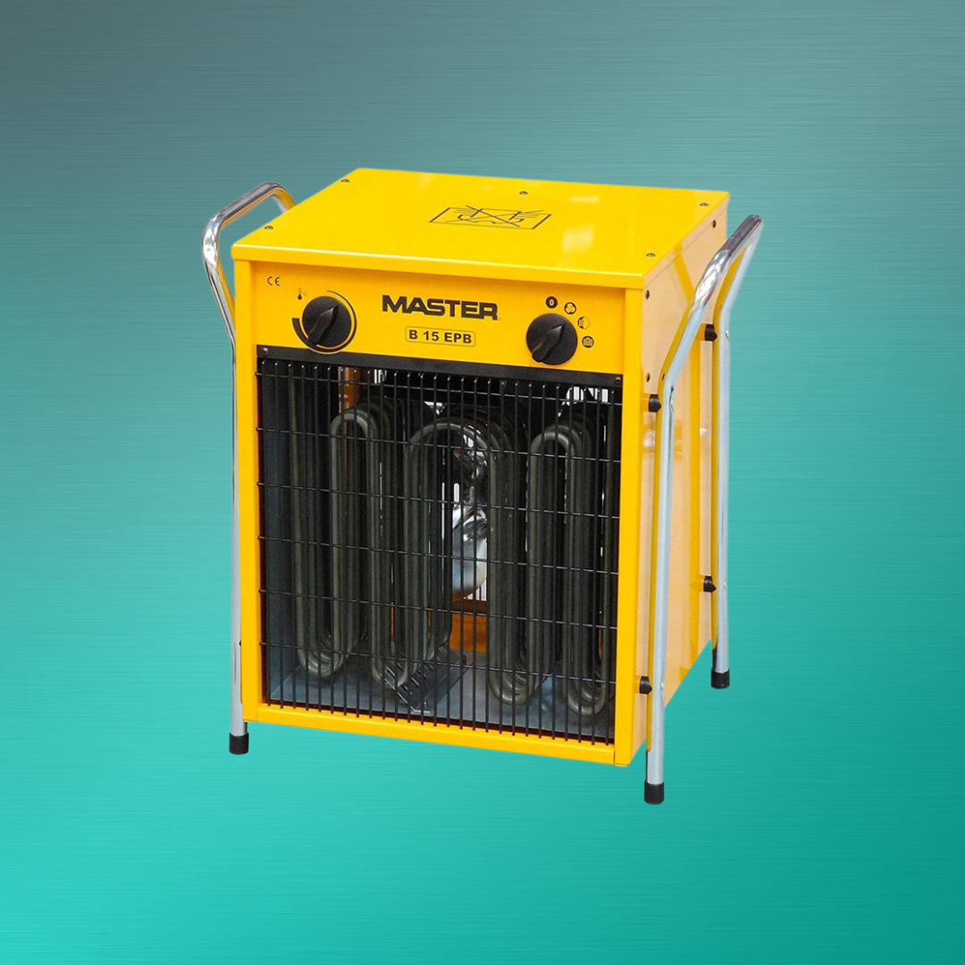 Elektro-Lufterhitzer B 15 mieten – effizienter Elektroheizer 7–15 kW mit 1700 m³/h Luftleistung für Baustellen, Werkstätten und Hallen mit Novaro