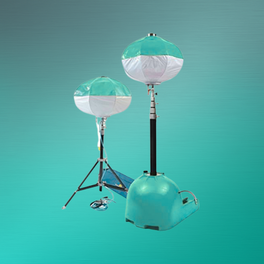 Leuchtballon Slider Lichtanlage Powermoon mieten – flexible LED-Lichtlösung für Baustellen, Events und Outdoor-Einsätze mit Novaro