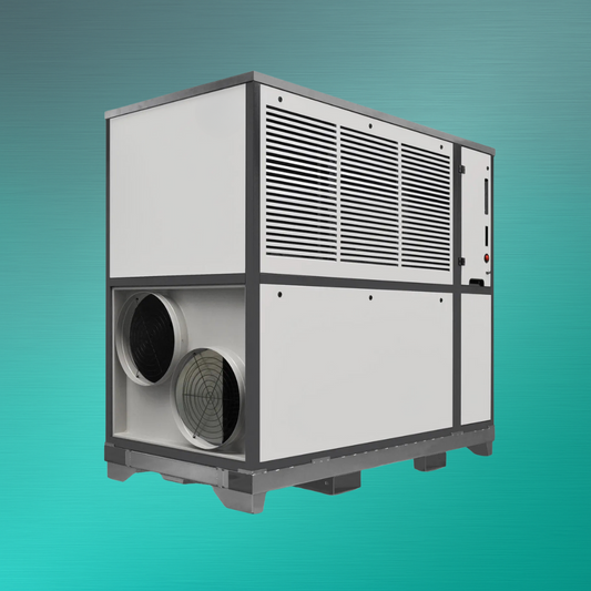 Luft/Luft-Wärmepumpe 40 kW mieten – effiziente Heiz- und Kühllösung für Baustellen, Hallen und Veranstaltungen mit Novaro