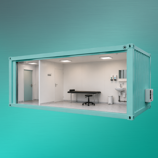 Sanitätscontainer mit Vorraum mieten
