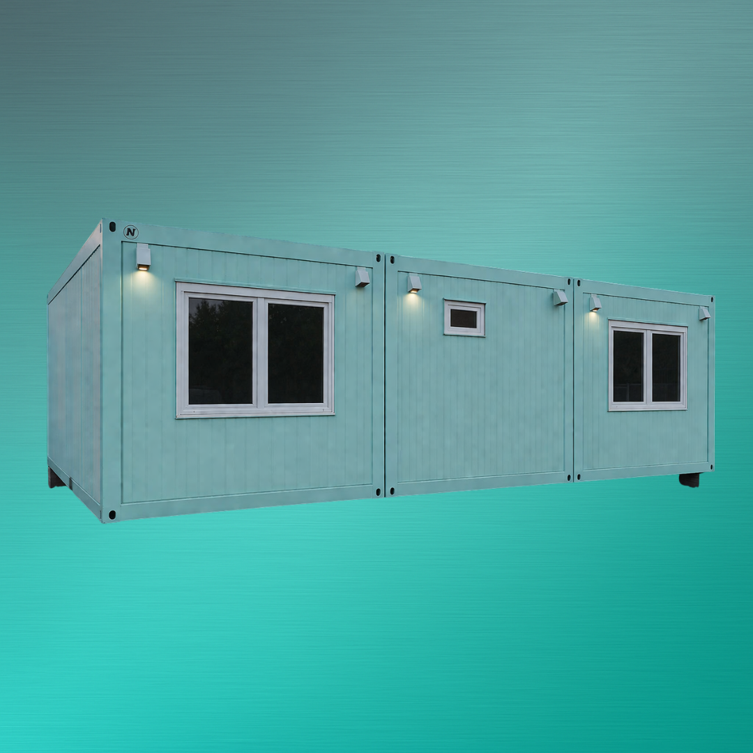 Schwarz Weiß Containeranlage mieten